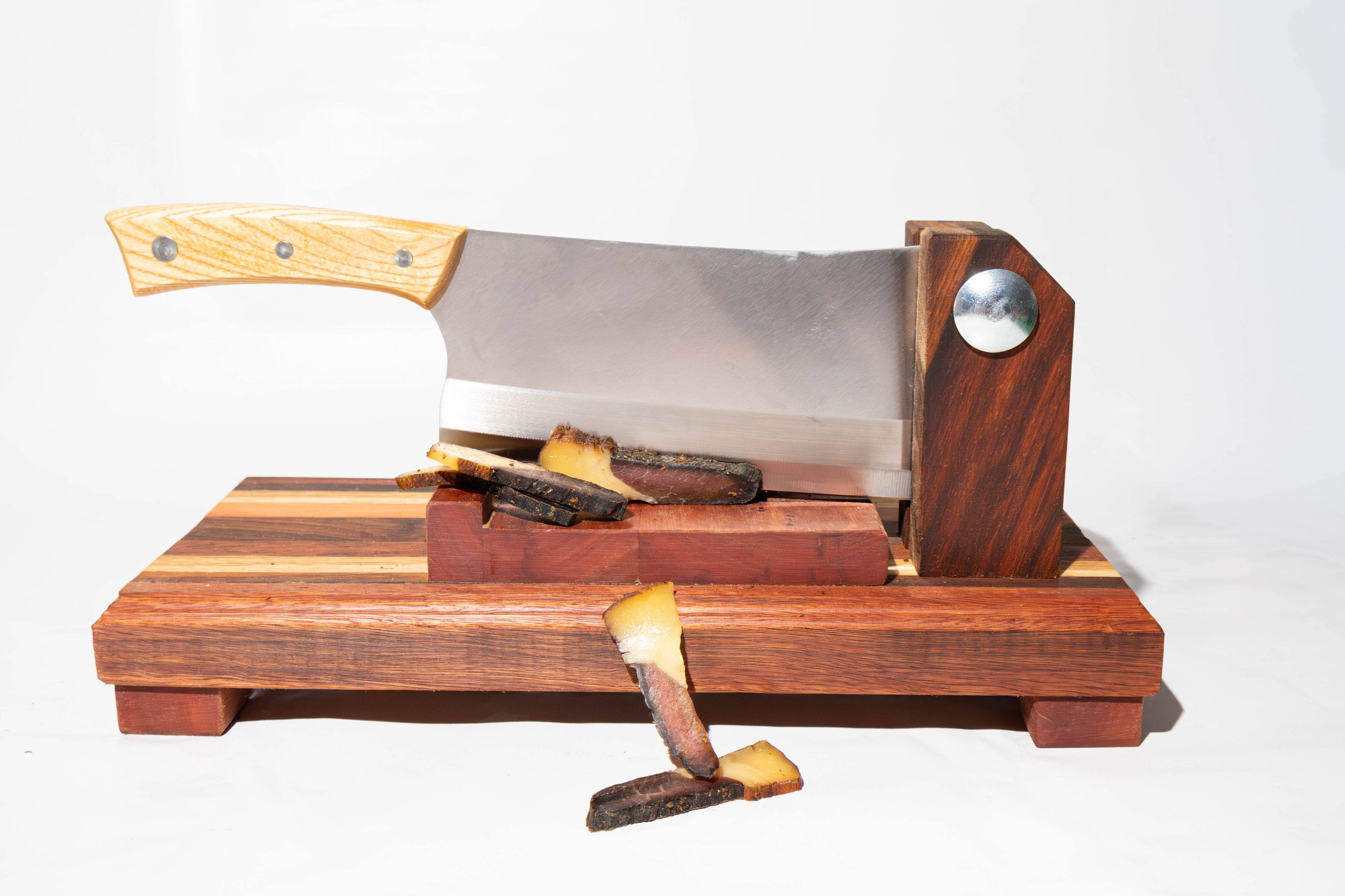 Handcrafted Wooden Biltong Cutter