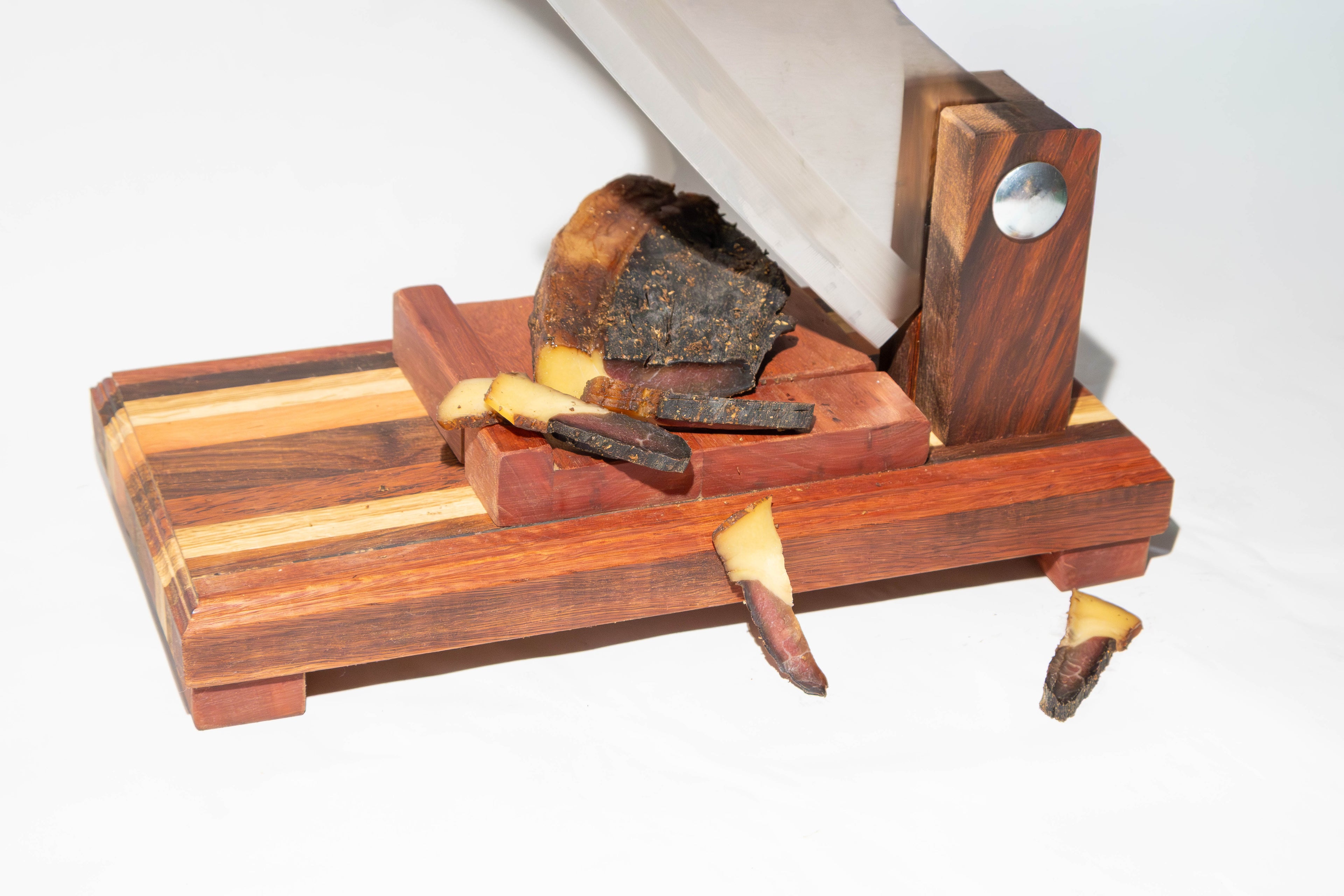 Handcrafted Wooden Biltong Cutter